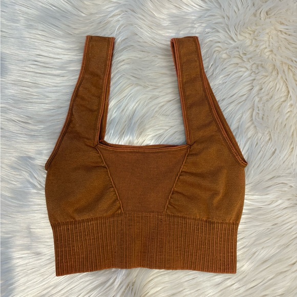 FREE PEOPLE Good Karma Square Neck Bra Crop Top - Picture 6 of 10